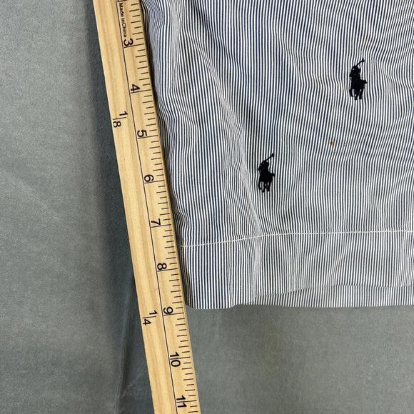 Polo Ralph Lauren AllOver Pony Shorts Chino Mens 31 Blue Striped Classic Fit - Picture 7 of 7